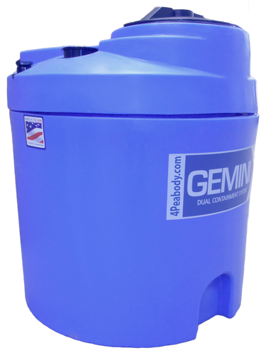 20 Gal Gemini Dual Containment® Tank - LPE SD 1.5 - Blue